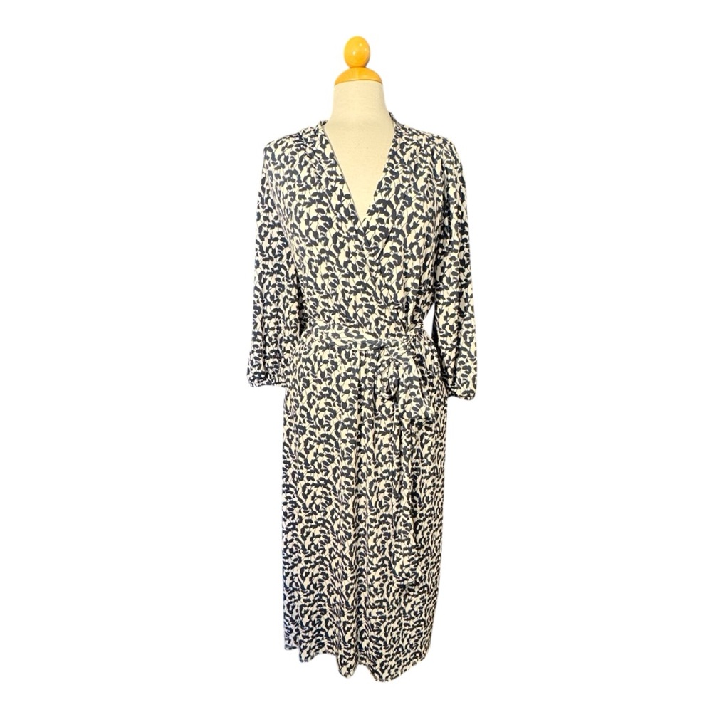 Lane Bryant Navy and White High Low Dress